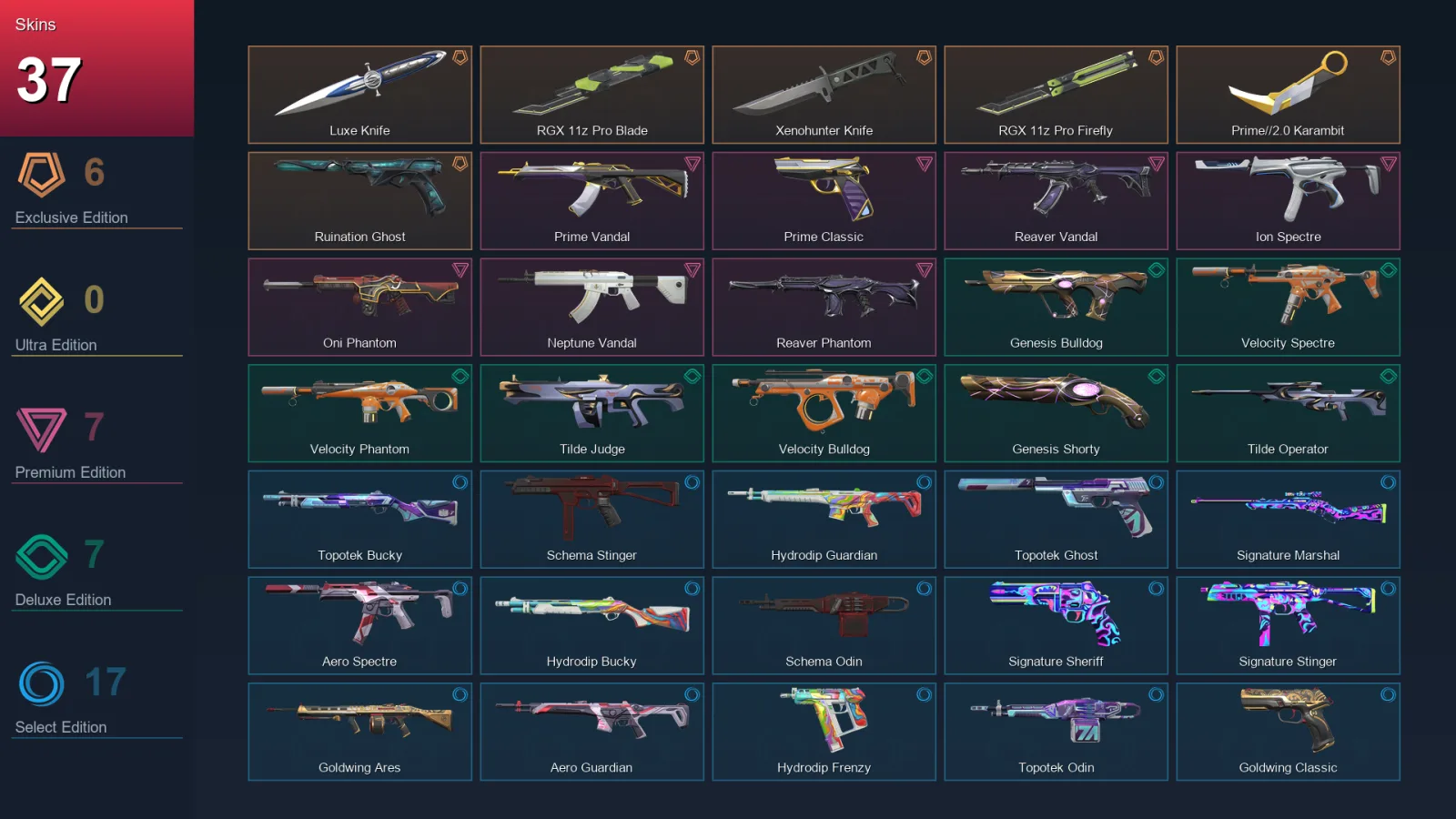 LA | Lv73 | Unranked | 37 Skin | 27 Agent | 45 Buddy