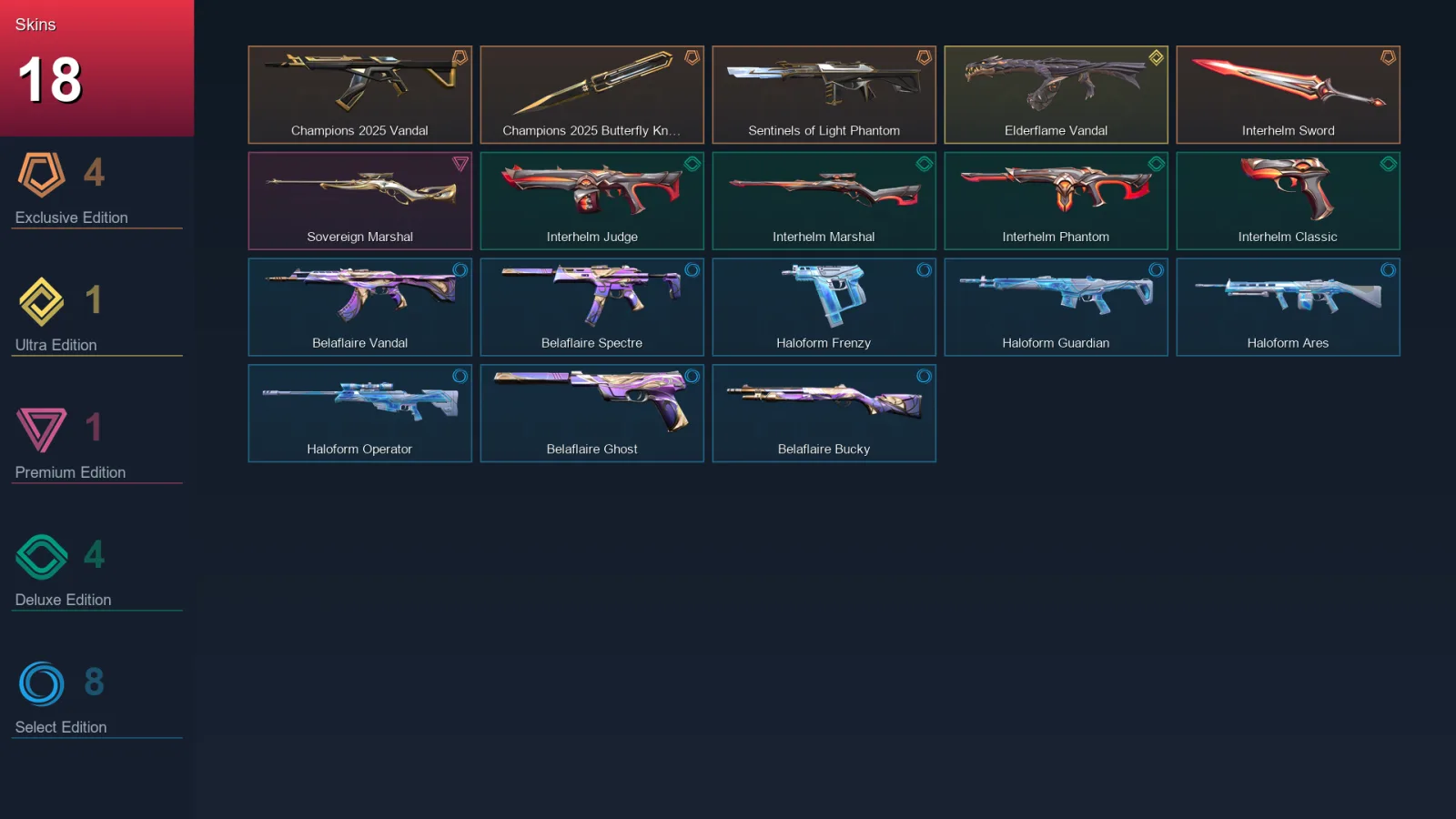 EU | Lv37 | Unranked | 18 Skin | 13 Agent | 21 Buddy — Valorant account