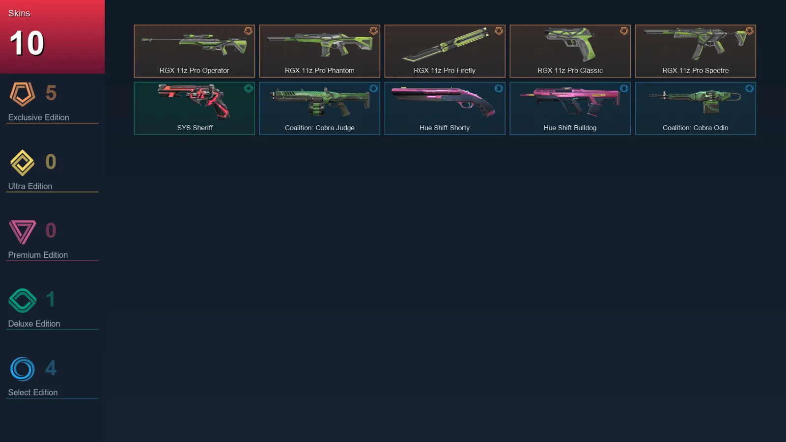 AP | Lv19 | Unranked | 10 Skin | 9 Agent | 10 Buddy