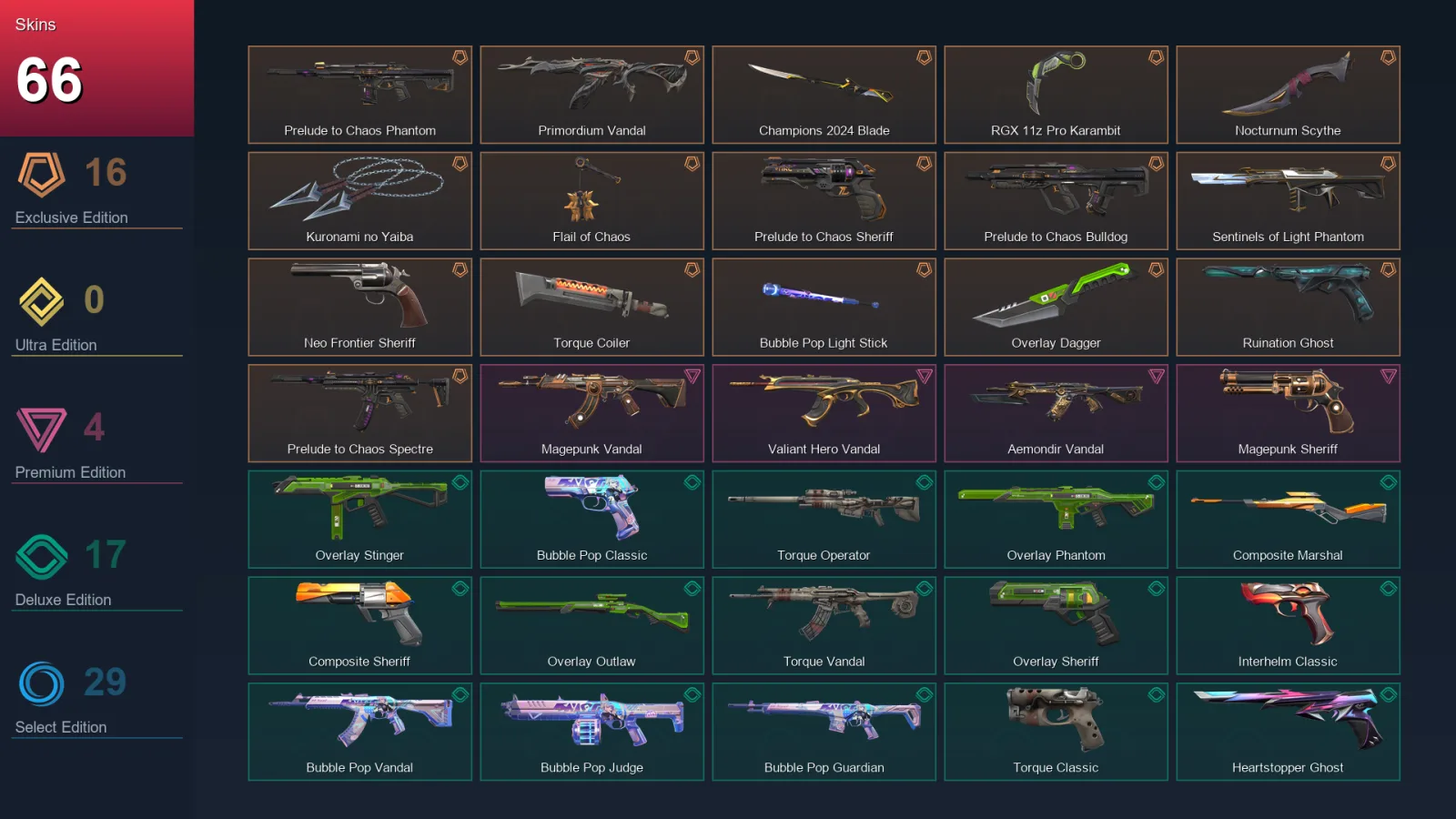 NA | Lv156 | Unranked | 66 Skin | 28 Agent | 73 Buddy — Convergence Frenzy