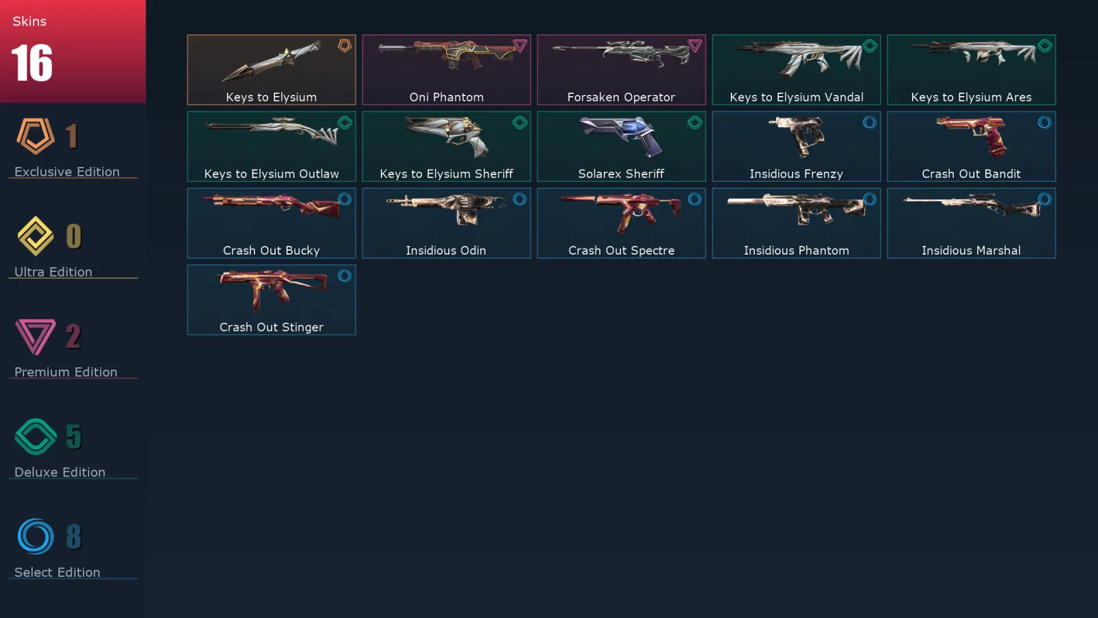 [Valorant] | EU | Level 90 | Diamond 1 | 29 Agents | 16 Skins — Valorant account