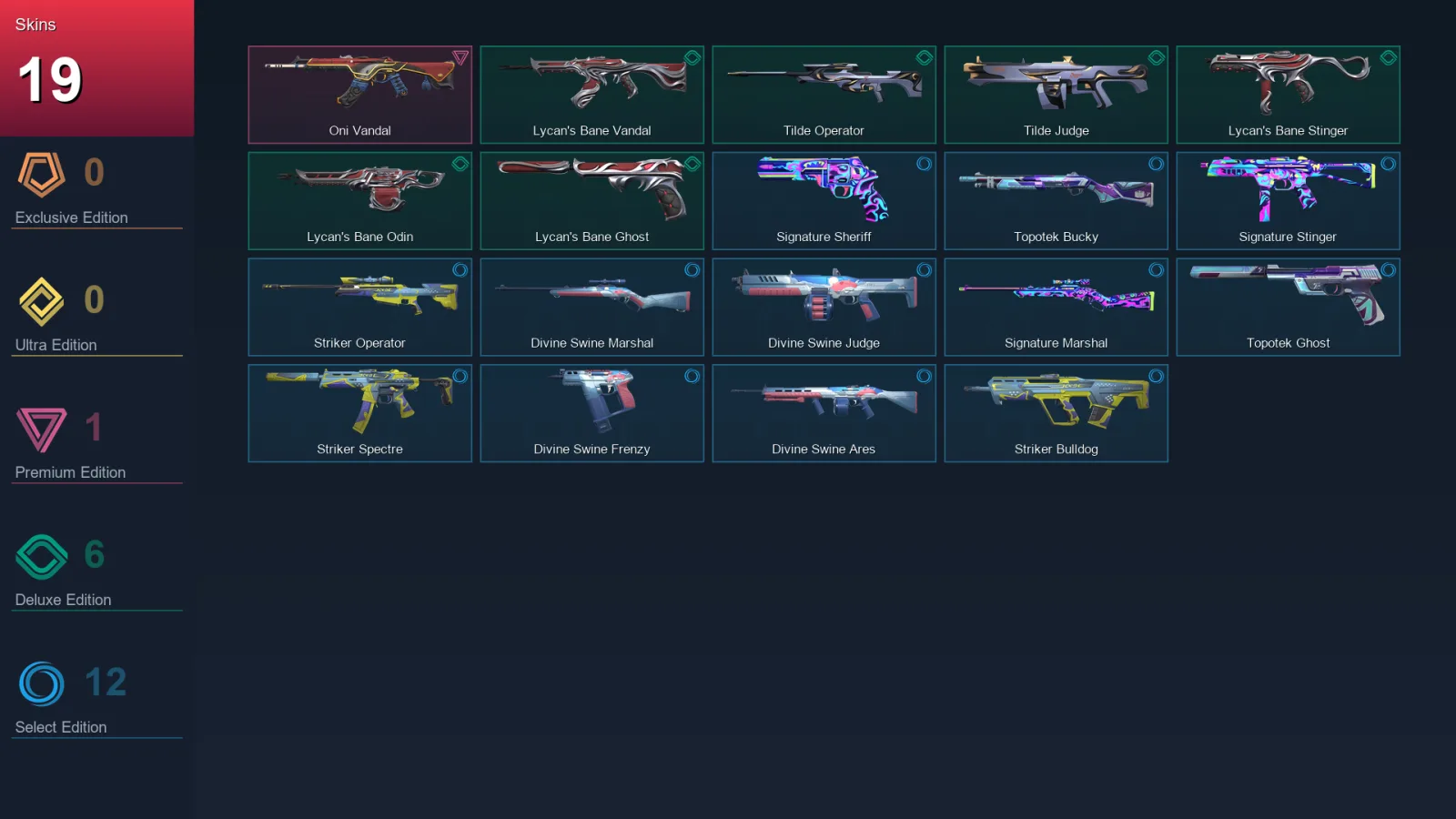 EU | Lv36 | Unranked | 19 Skin | 14 Agent | 16 Buddy — Valorant account