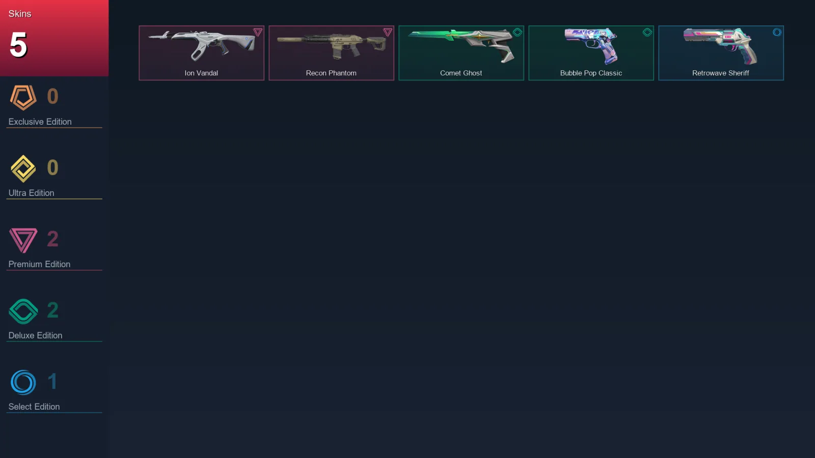 AP | Lv65 | Unranked | 5 Skin | 19 Agent | 27 Buddy
