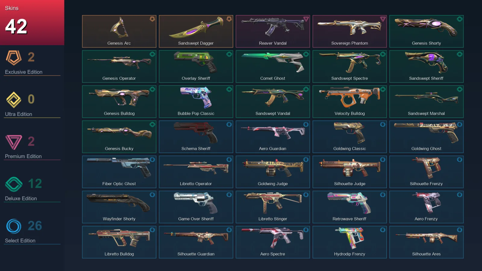 BR | Lv173 | Unranked | 42 Skin | 27 Agent | 96 Buddy