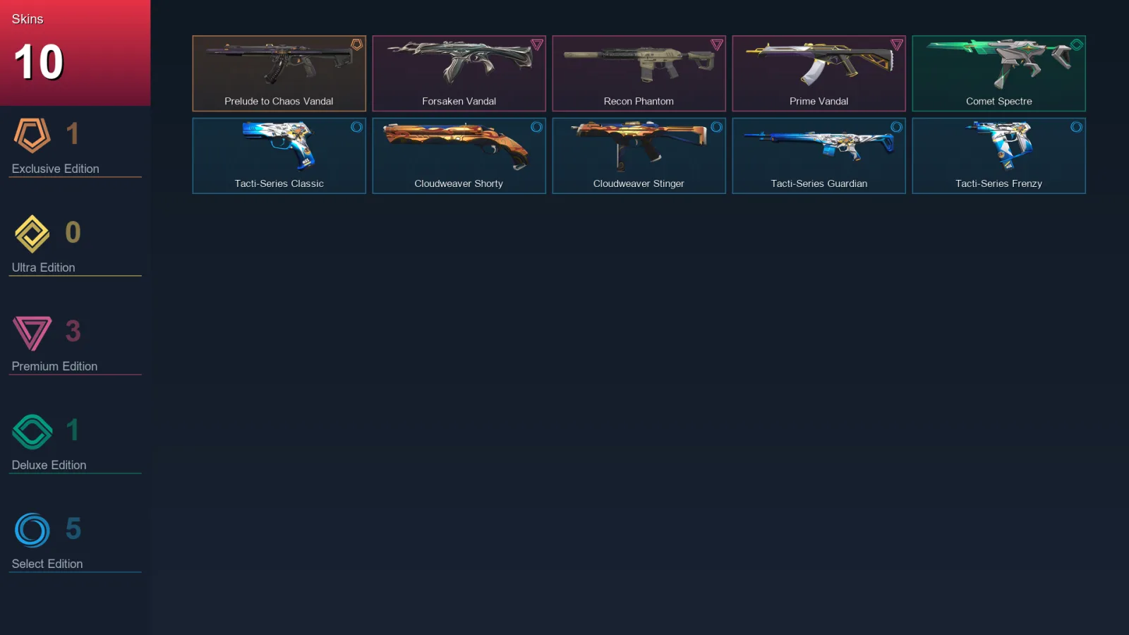 AP | Lv41 | Unranked | 10 Skin | 15 Agent | 13 Buddy