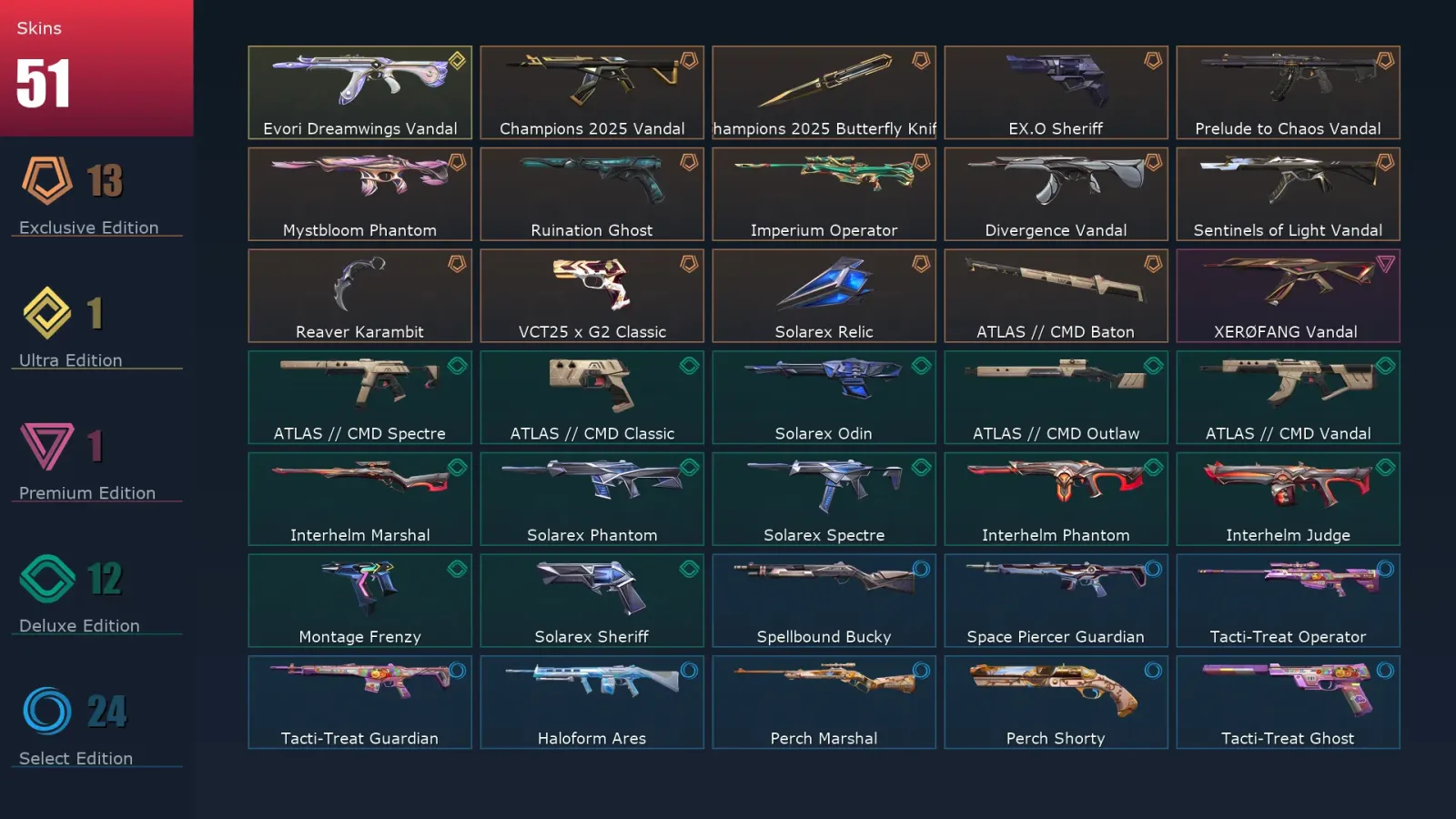 [Valorant] | EU | Level 85 | Ascendant 3 | 24 Agents | 51 Skins — Valorant account