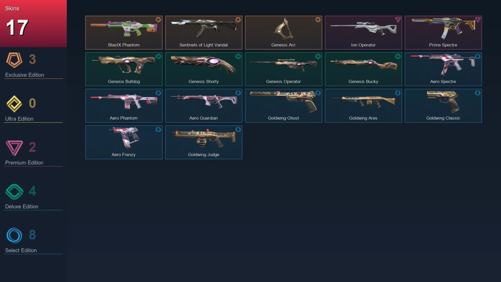 AP | Lv71 | Unranked | 17 Skin | 24 Agent | 43 Buddy