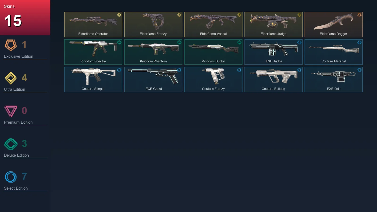 EU | Lv30 | Unranked | 15 Skin | 13 Agent | 18 Buddy