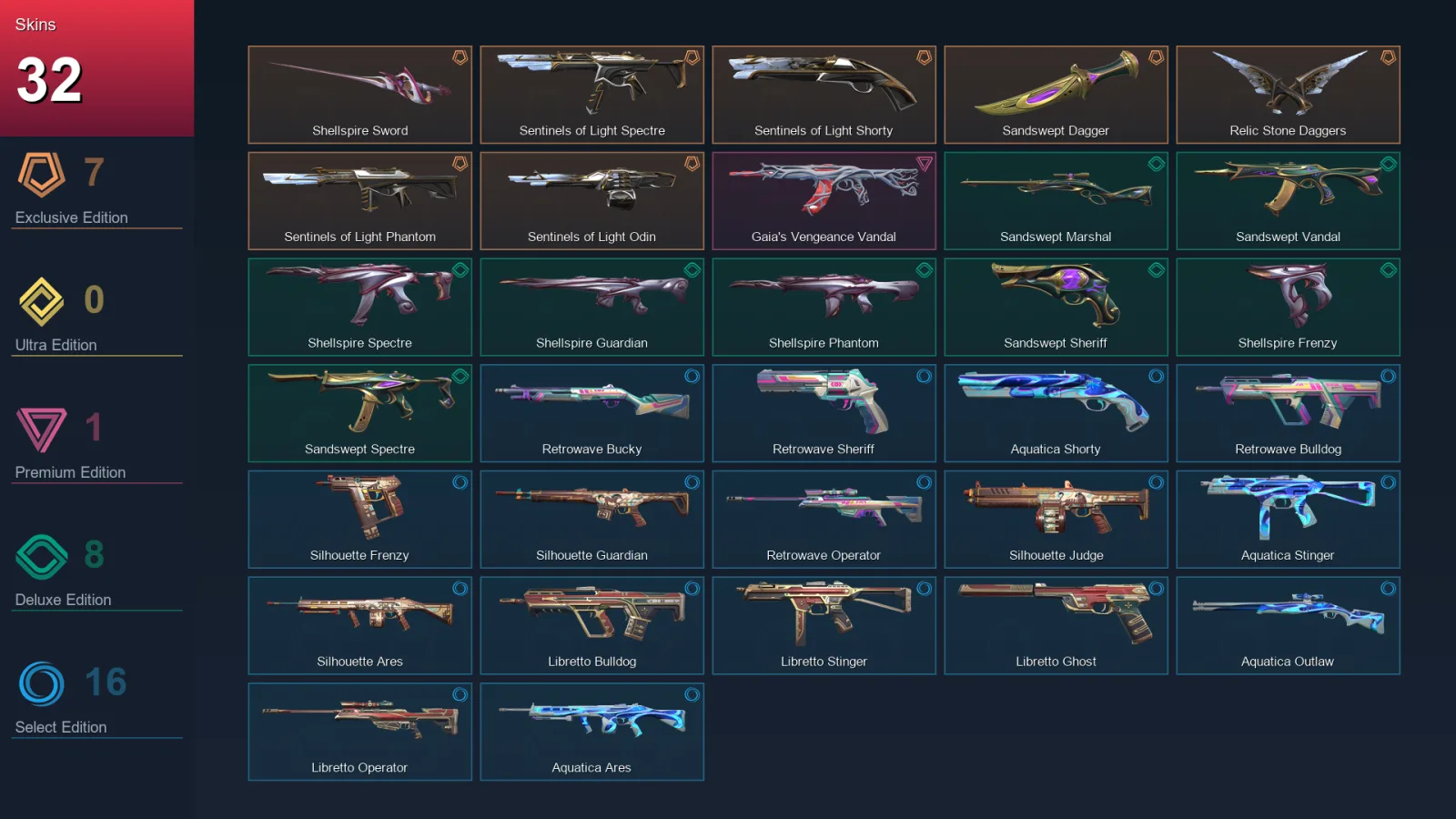 EU | Lv60 | Unranked | 32 Skin | 21 Agent | 32 Buddy — Valorant account