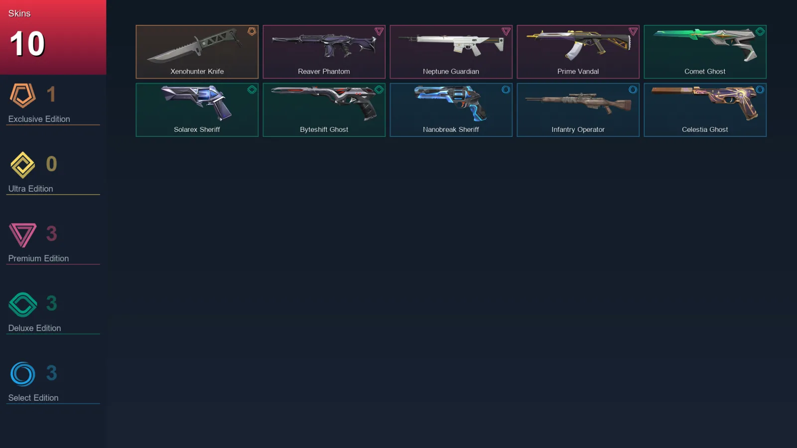 EU | Lv161 | Bronze II | 10 Skin | 29 Agent | 52 Buddy