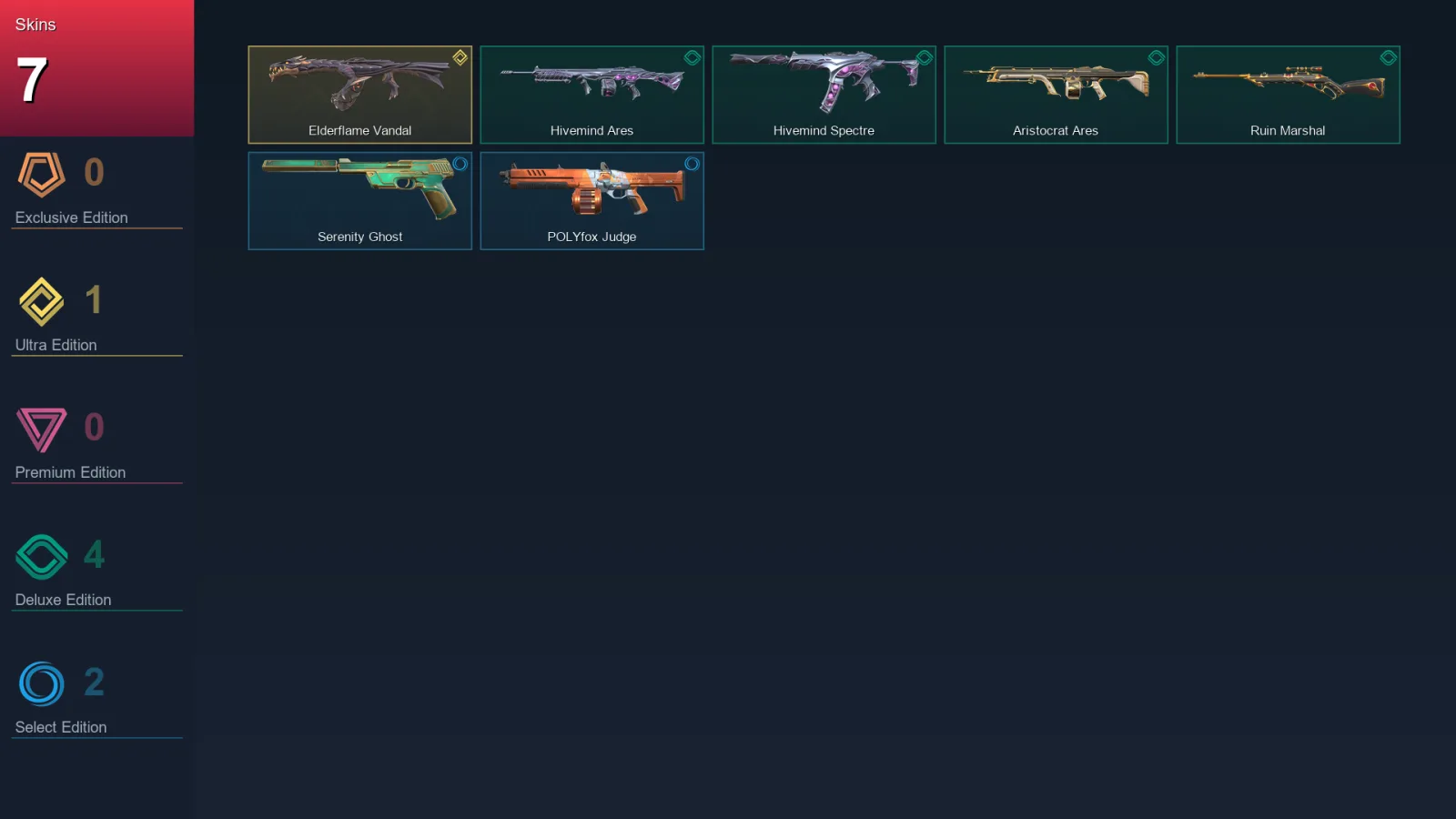 NA | Lv1 | Unranked | 7 Skin | 7 Agent | 7 Buddy