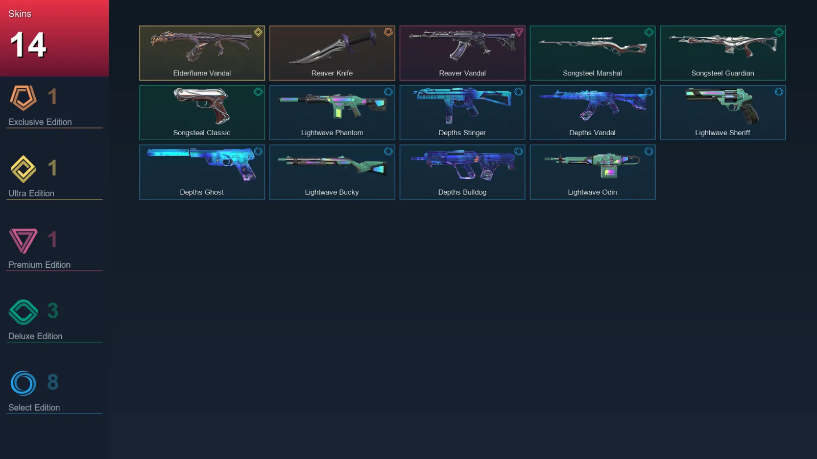 EU | Lv20 | Unranked | 14 Skin | 10 Agent | 15 Buddy