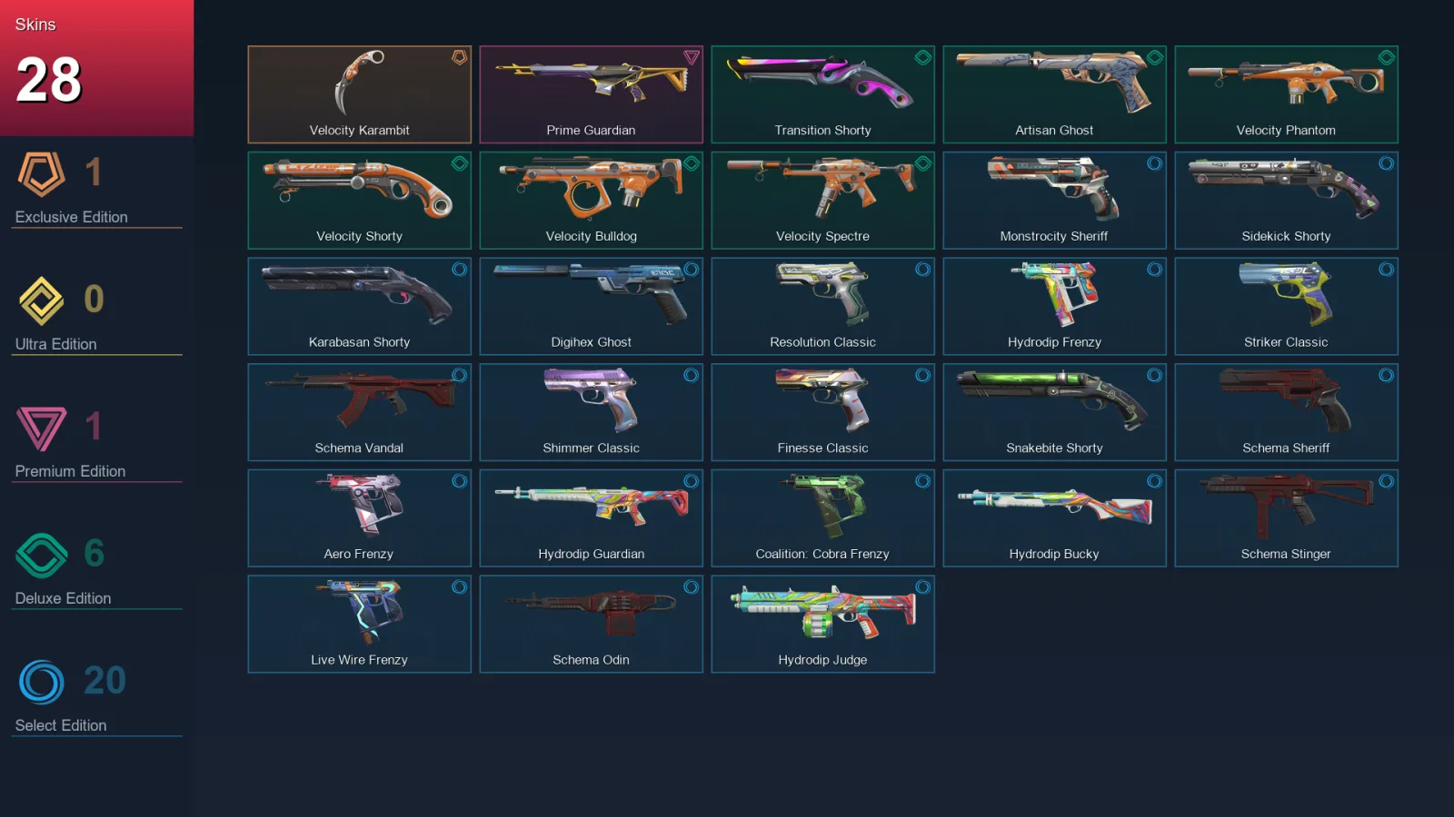 AP | Lv337 | Unranked | 28 Skin | 26 Agent | 82 Buddy — Valorant account