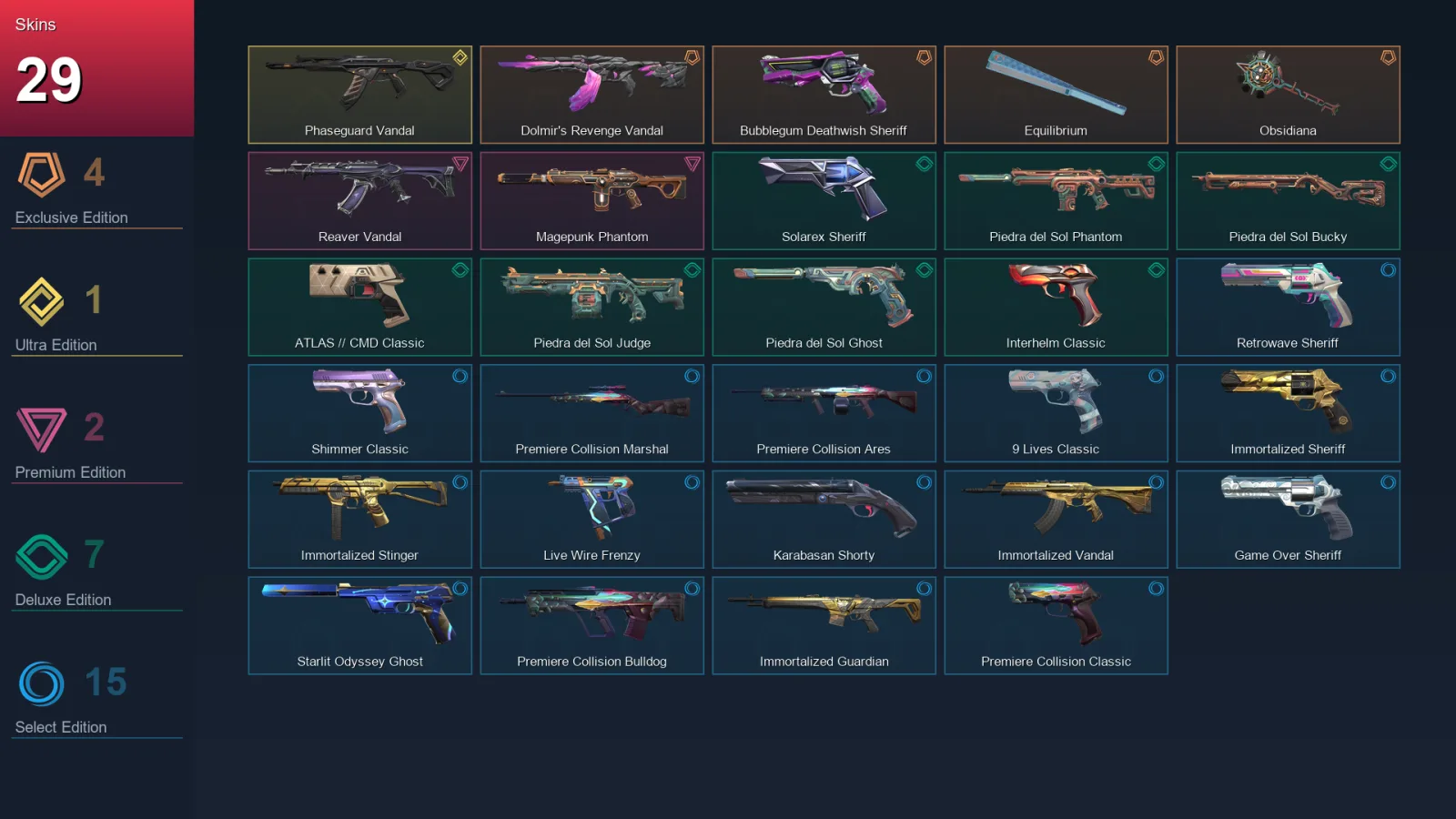 AP | Lv152 | Unranked | 29 Skin | 28 Agent | 69 Buddy — Valorant account