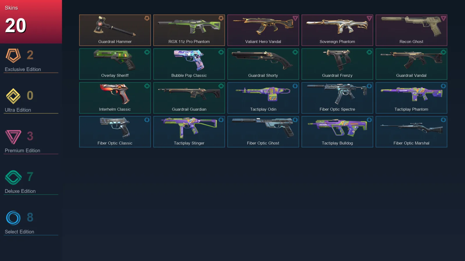 EU | Lv93 | Unranked | 20 Skin | 28 Agent | 38 Buddy