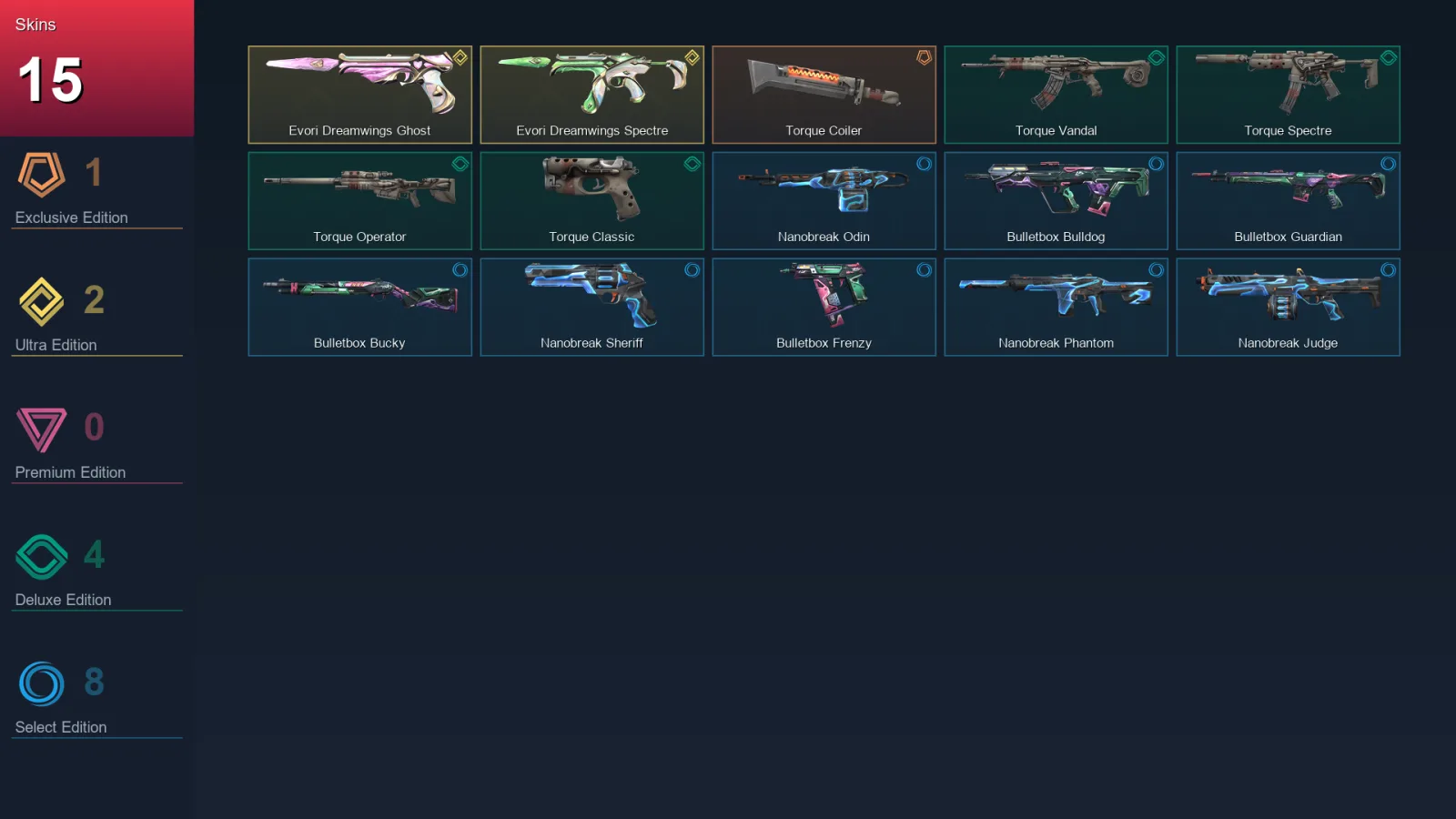 EU | Lv28 | Unranked | 15 Skin | 9 Agent | 14 Buddy