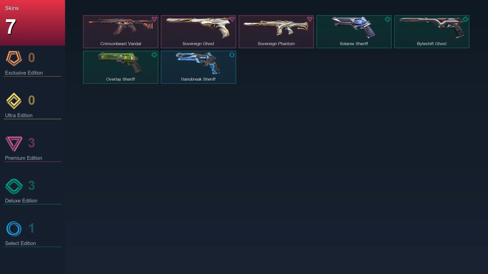 AP | Lv141 | Unranked | 7 Skin | 28 Agent | 33 Buddy