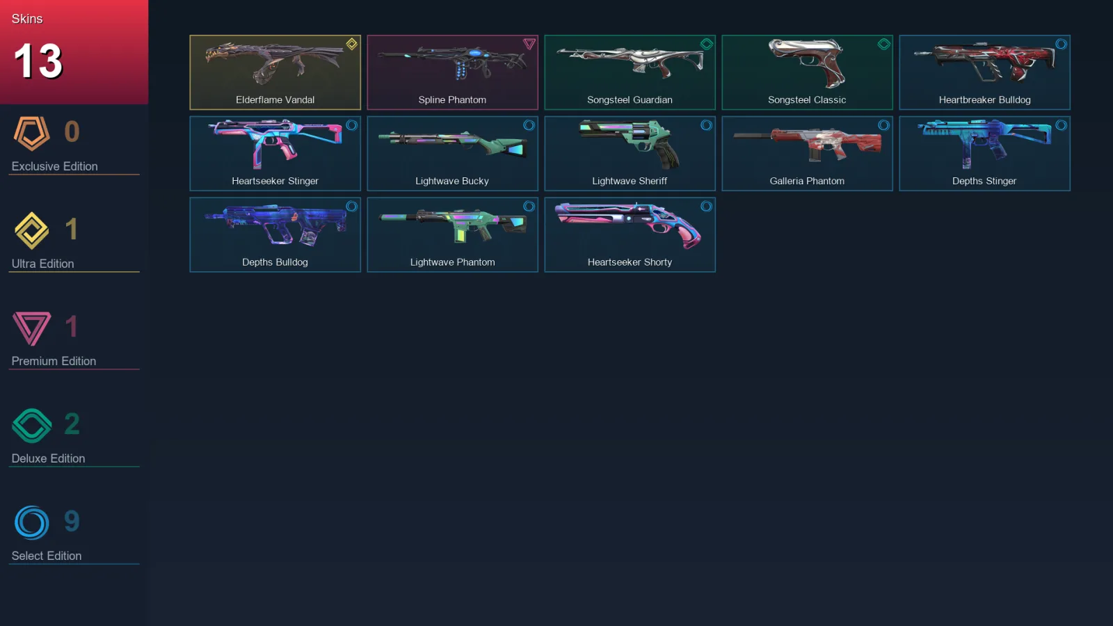 AP | Lv22 | Unranked | 13 Skin | 9 Agent | 12 Buddy