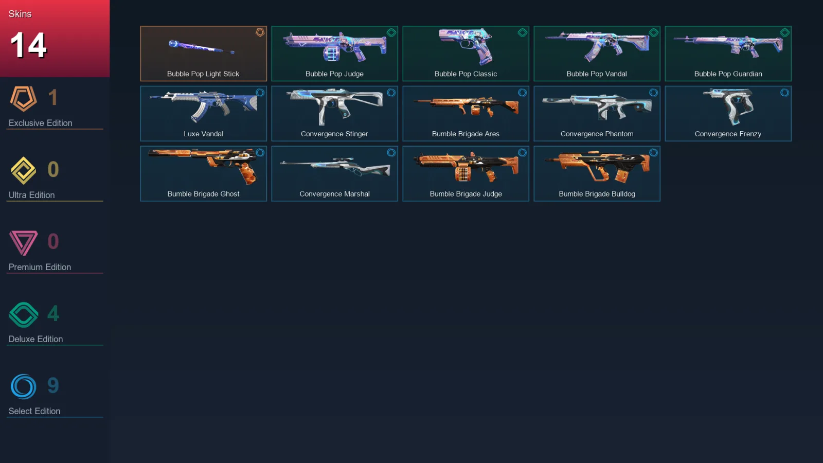EU | Lv38 | Unranked | 14 Skin | 15 Agent | 18 Buddy