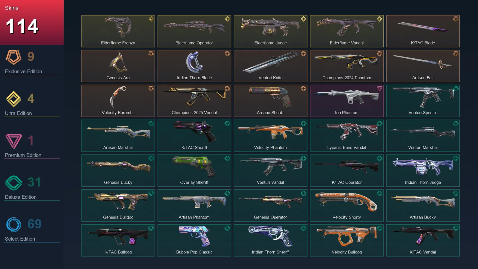 LA | Lv263 | Unranked | 114 Skin | 29 Agent | 150 Buddy