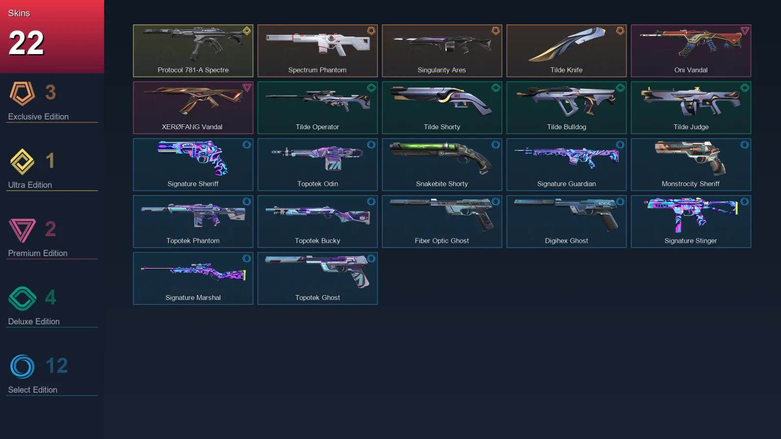 AP | Lv112 | Unranked | 22 Skin | 25 Agent | 49 Buddy