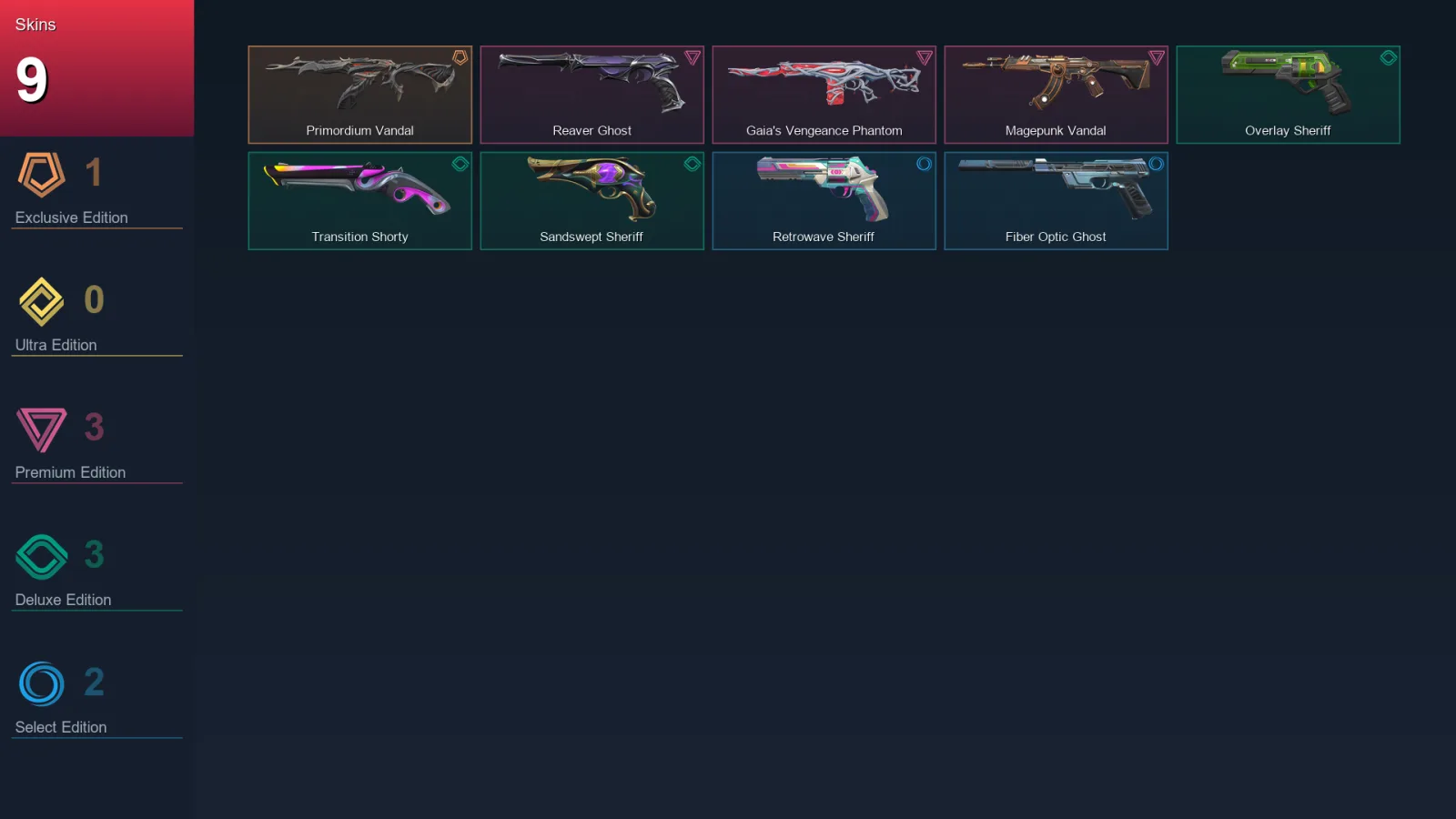 EU | Lv111 | Unranked | 9 Skin | 26 Agent | 34 Buddy