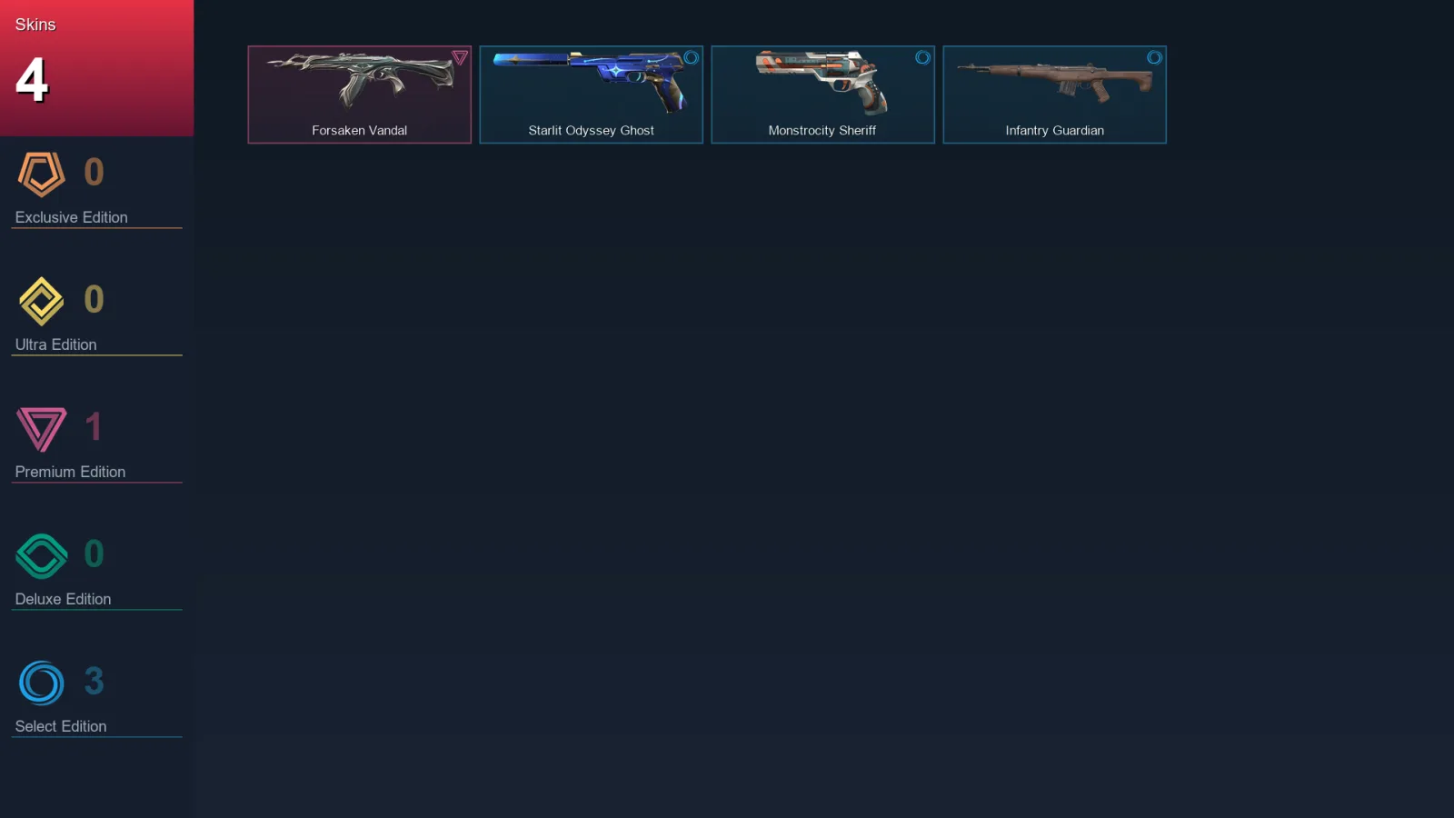 EU | Lv109 | Unranked | 4 Skin | 24 Agent | 45 Buddy