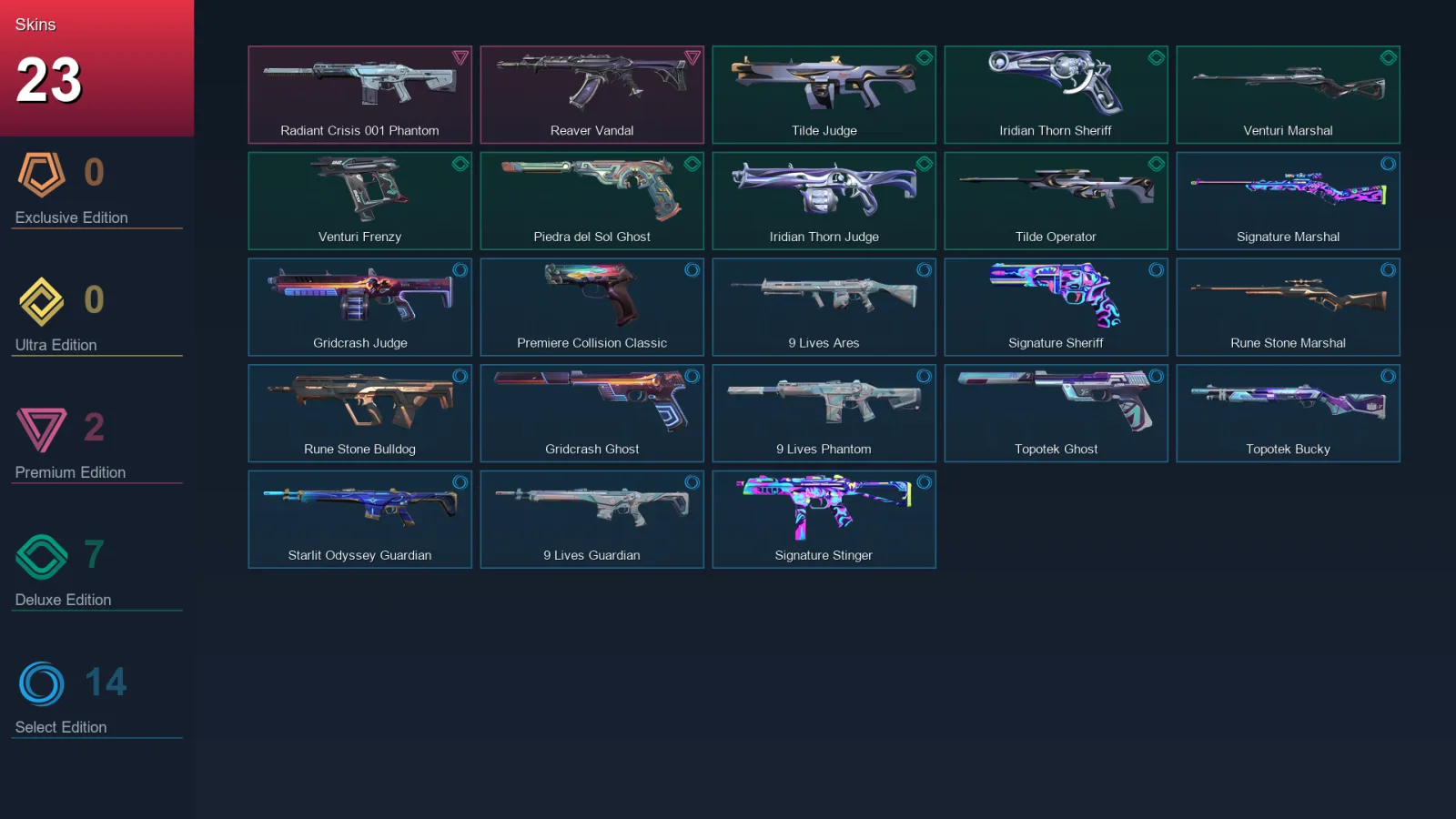 EU | Lv29 | Unranked | 23 Skin | 8 Agent | 14 Buddy