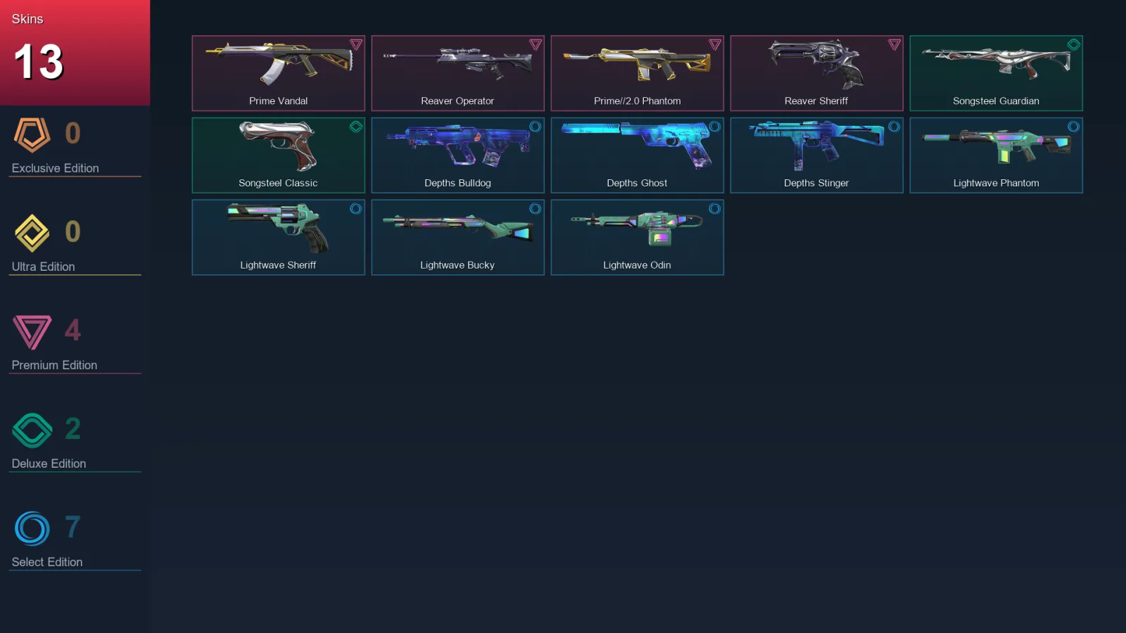 EU | Lv26 | Unranked | 13 Skin | 12 Agent | 18 Buddy