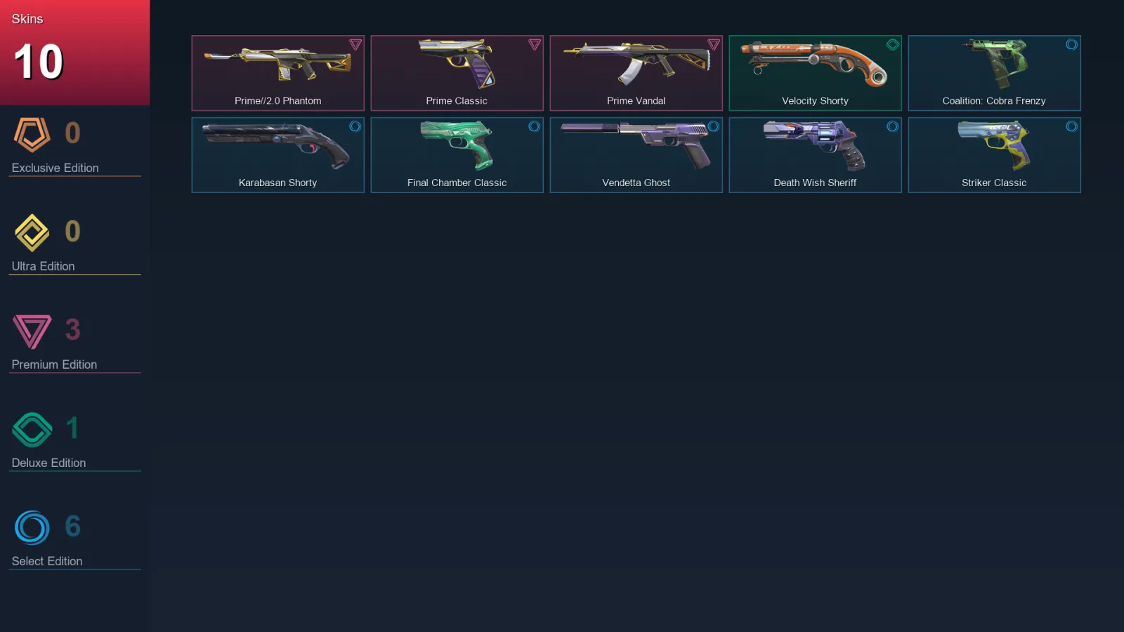 LA | Lv134 | Unranked | 10 Skin | 23 Agent | 61 Buddy