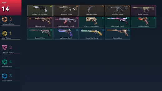 AP | ChronoVoid Vandal | Reaver Karambit | Kuronami Vandal | ORA by OneTap Sheriff | 14 Skin | 26 Agent | 34 Buddy | Lv122 — Valorant account