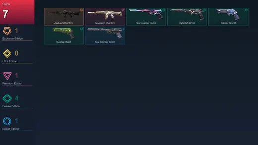 BR | Ayakashi Phantom | Sovereign Phantom | Heartstopper Ghost | Byteshift Ghost | 7 Skin | 28 Agent | 37 Buddy | Lv97