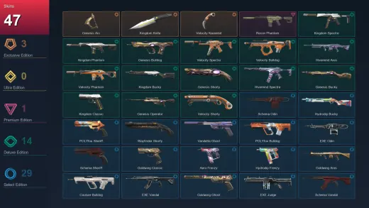 BR | Genesis Arc | Kingdom Knife | Velocity Karambit | Recon Phantom | 47 Skin | 18 Agent | 60 Buddy | Lv43