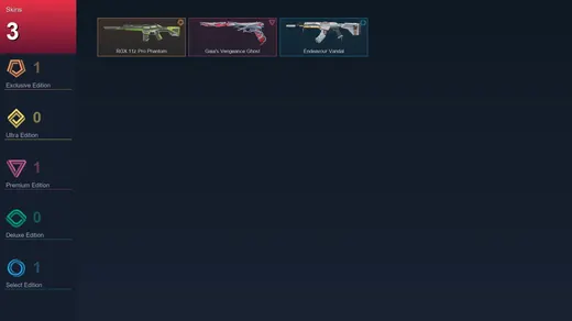 EU | RGX 11z Pro Phantom | Gaia's Vengeance Ghost | Endeavour Vandal | 3 Skin | 8 Agent | 6 Buddy | Lv24 — Valorant account