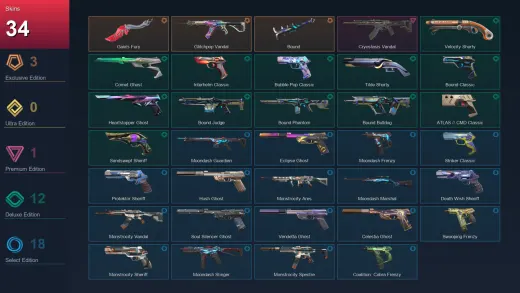 EU | Gaia's Fury | Glitchpop Vandal | Bound | Cryostasis Vandal | 34 Skin | 28 Agent | 122 Buddy | Lv337