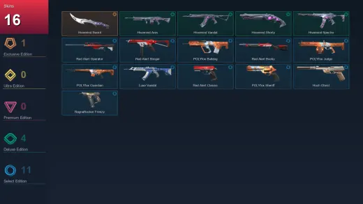 AP | Hivemind Sword | Hivemind Ares | Hivemind Vandal | Hivemind Shorty | 16 Skin | 12 Agent | 28 Buddy | Lv44