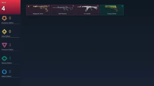 EU | Magepunk Ghost | Bolt Phantom | Ion Vandal | Overlay Sheriff | 4 Skin | 22 Agent | 24 Buddy | Lv79