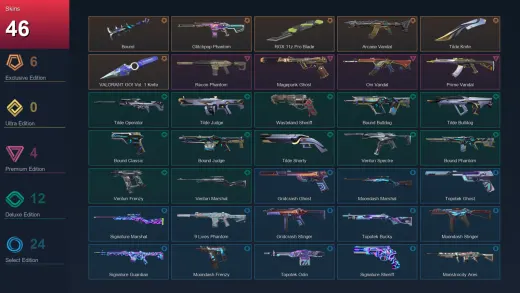 NA | Bound | Glitchpop Phantom | RGX 11z Pro Blade | Arcane Vandal | 46 Skin | 29 Agent | 75 Buddy | Lv102