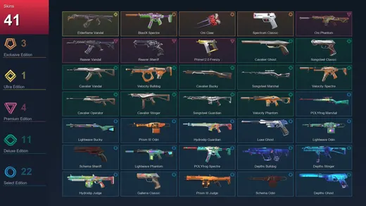 NA | BlastX Spectre | Oni Claw | Spectrum Classic | Elderflame Vandal | 41 Skin | 12 Agent | 34 Buddy | Lv28 — Valorant account