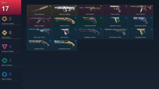 LA | Recon Balisong | Spectrum Bulldog | Oni Phantom | Prime Classic | 17 Skin | 28 Agent | 88 Buddy | Lv201