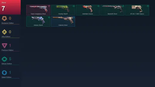 AP | Gaia's Vengeance Ghost | Overlay Sheriff | Interhelm Classic | Byteshift Ghost | 7 Skin | 19 Agent | 47 Buddy | Lv123 — Valorant account