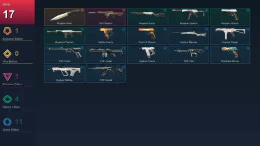BR | Kingdom Knife | Oni Phantom | Kingdom Bucky | Kingdom Spectre | 17 Skin | 21 Agent | 44 Buddy | Lv68