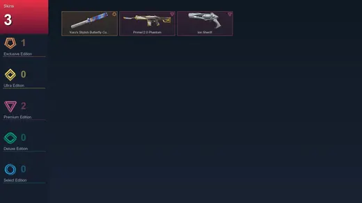 EU | Yoru's Stylish Butterfly Comb | Prime//2.0 Phantom | Ion Sheriff | 3 Skin | 15 Agent | 11 Buddy | Lv36