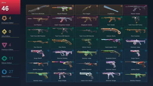 EU | Task Force 809 Knife | BlastX Phantom | Ruin Dagger | Equilibrium | 46 Skin | 28 Agent | 99 Buddy | Lv187