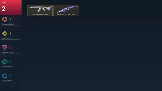 AP | VALORANT GO! Vol. 1 Knife | Evori Dreamwings Vandal | 2 Skin | 10 Agent | 9 Buddy | Lv22