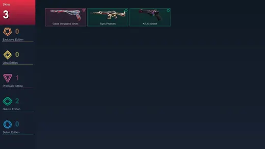 EU | Gaia's Vengeance Ghost | Tigris Phantom | K/TAC Sheriff | 3 Skin | 7 Agent | 9 Buddy | Lv11 — Valorant account