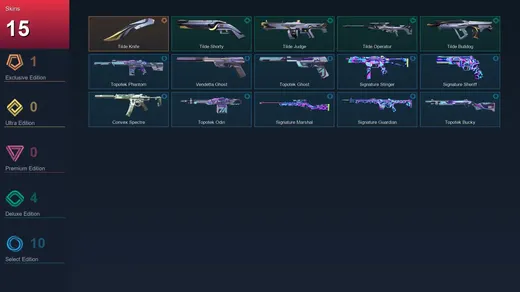 NA | Tilde Knife | Tilde Shorty | Tilde Judge | Tilde Operator | 15 Skin | 9 Agent | 15 Buddy | Lv37 — Valorant account