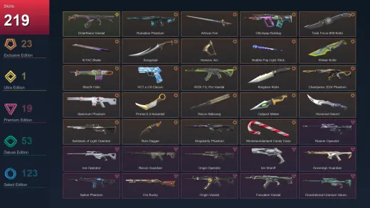 NA | Ruination Phantom | Artisan Foil | Glitchpop Bulldog | Task Force 809 Knife | 219 Skin | 26 Agent | 191 Buddy | Lv307