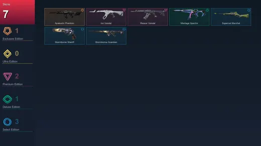 AP | Ayakashi Phantom | Ion Vandal | Reaver Vandal | Montage Spectre | 7 Skin | 8 Agent | 5 Buddy | Lv18 — Valorant account