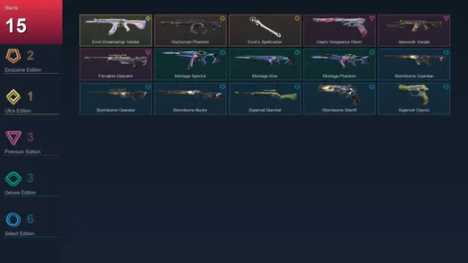 AP | Nocturnum Phantom | Evori's Spellcaster | Evori Dreamwings Vandal | Gaia's Vengeance Ghost | 15 Skin | 10 Agent | 13 Buddy | Lv28 — Valorant account